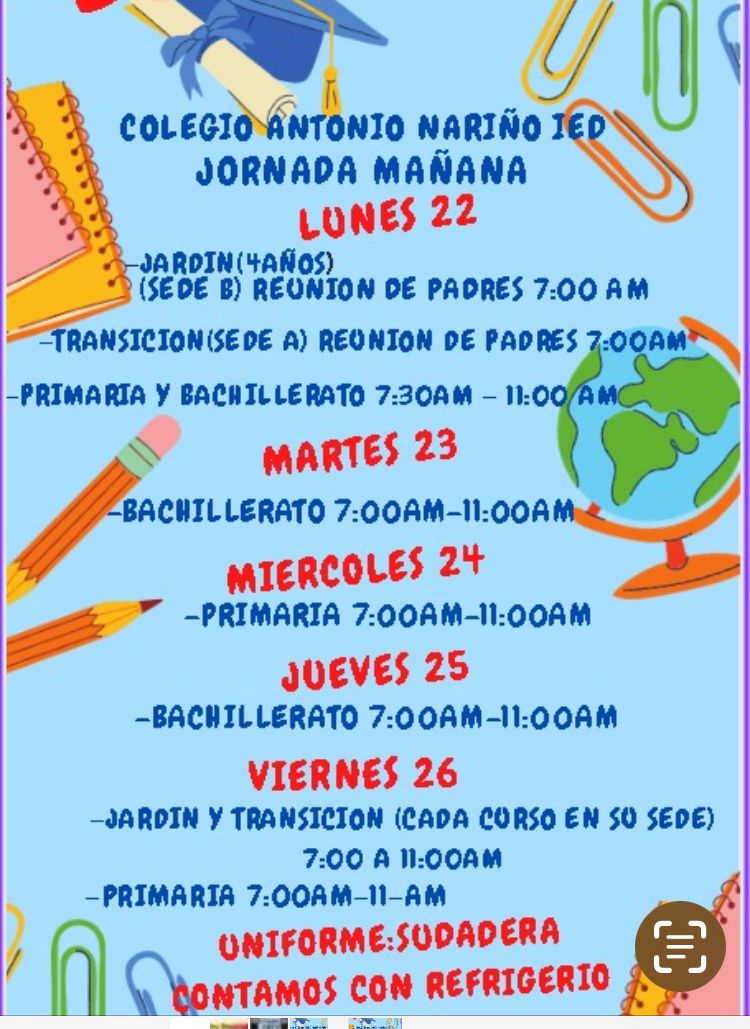 Regreso a clase Jornada Mañana