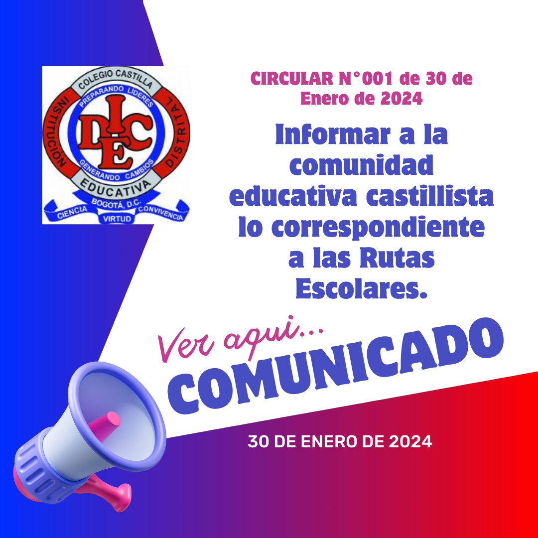 CIRCULAR N°001 de 30 de Enero de 2024.