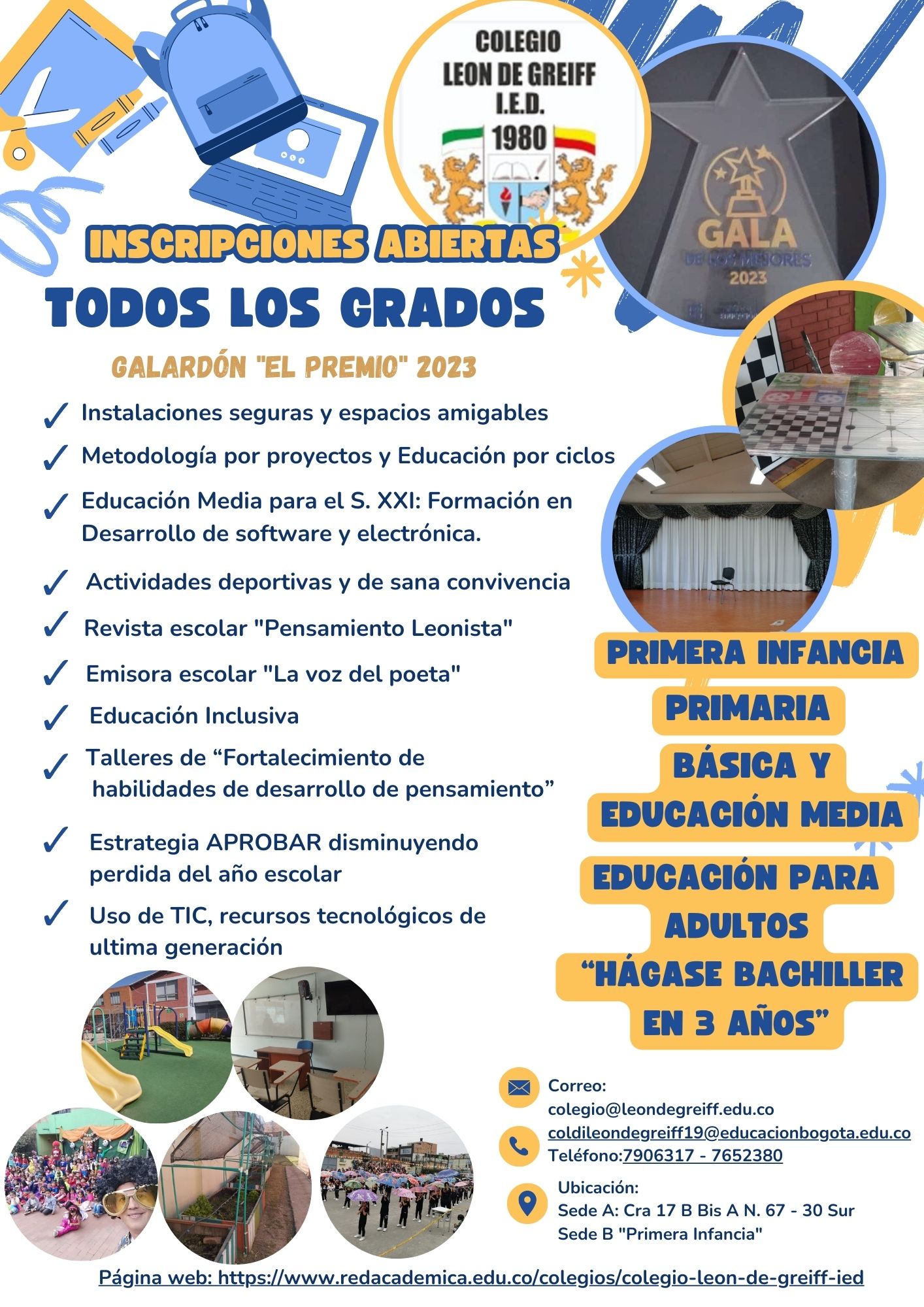 INSCRIPCIONES ABIERTAS LEON DE GREIFF