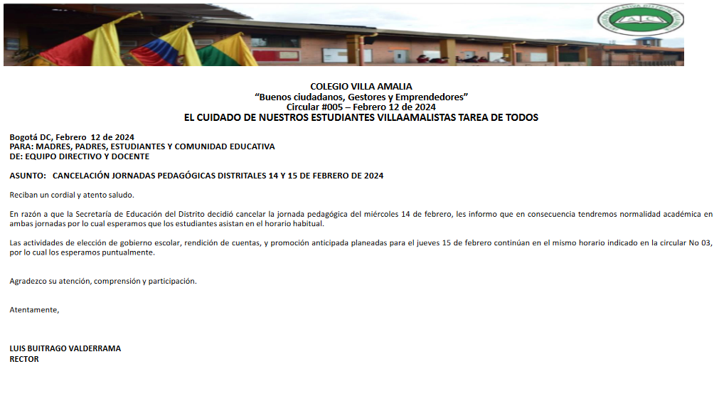 Circular 05 del 12 de Febrero 2024