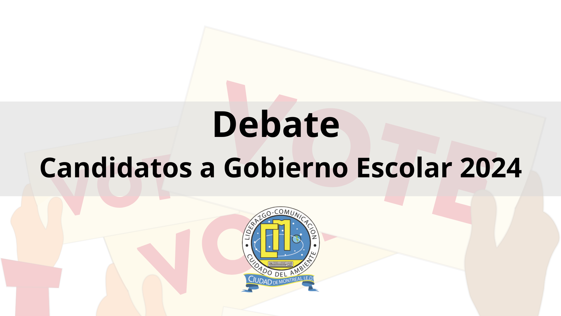 Debate Elección Gobierno Escolar 2024