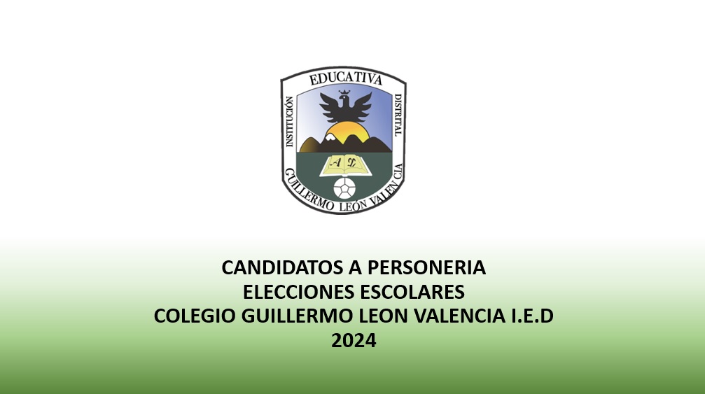 ELECCIONES ESCOLARES-PERSONERIA 2024