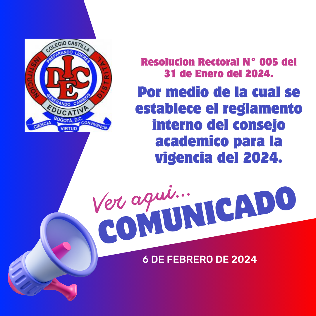 RESOLUCION RECTORAL N° 005 de 31 de enero del 2024.