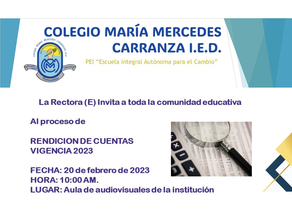 RENDICIÓN DE CUENTAS 2023