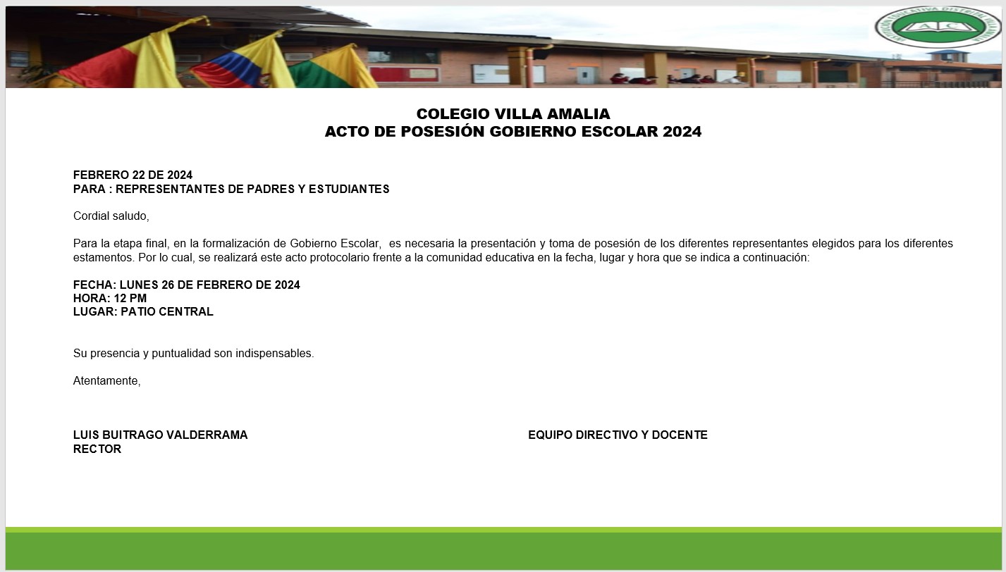 Gobierno Escolar 2024