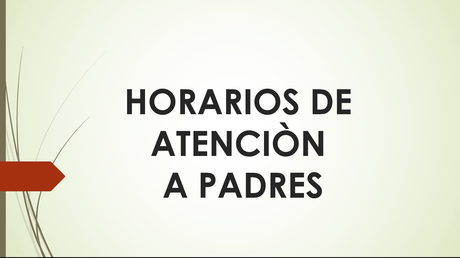 Horario de Atención a Padres 