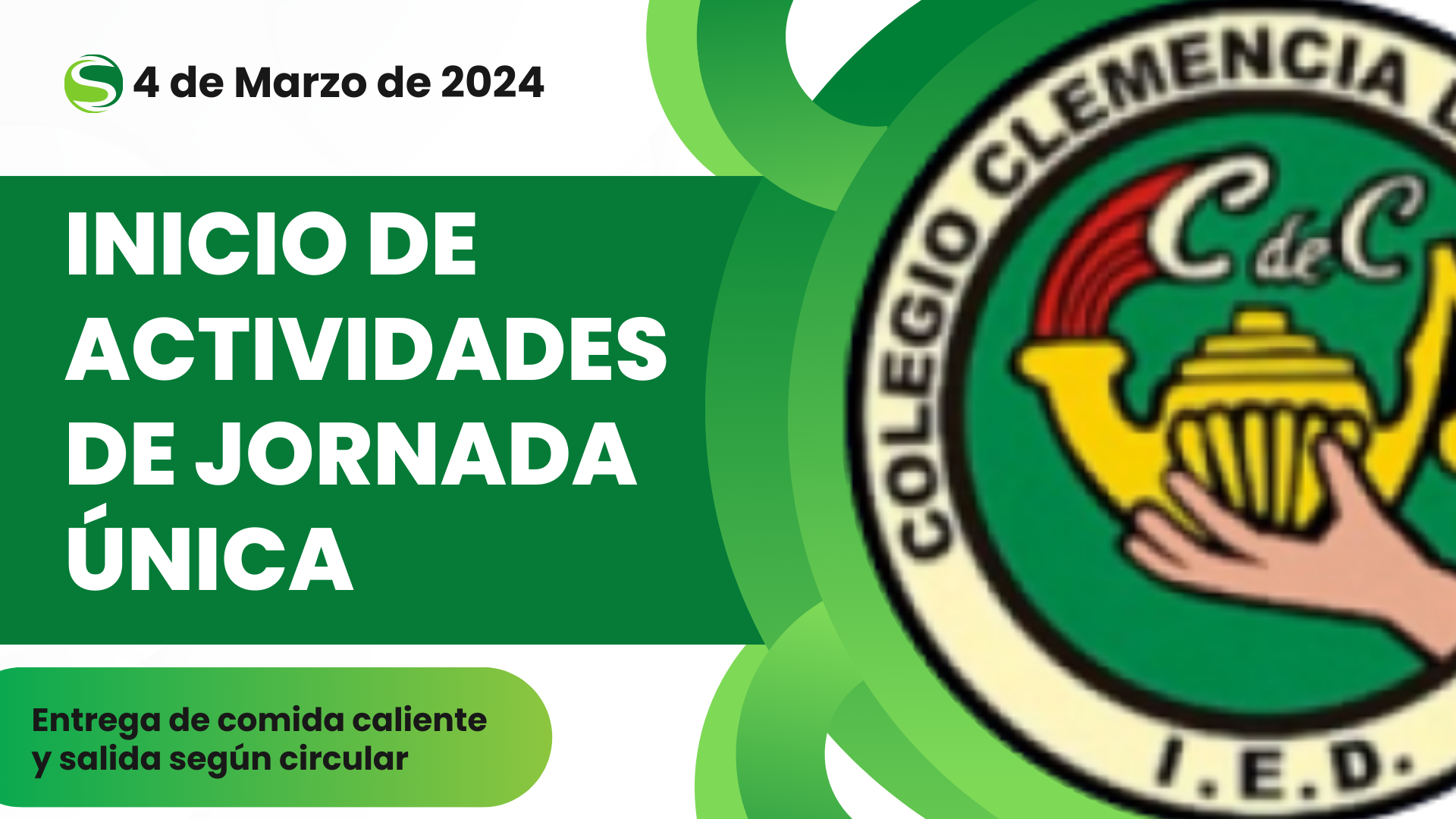 Inicio de actividades de jornada única