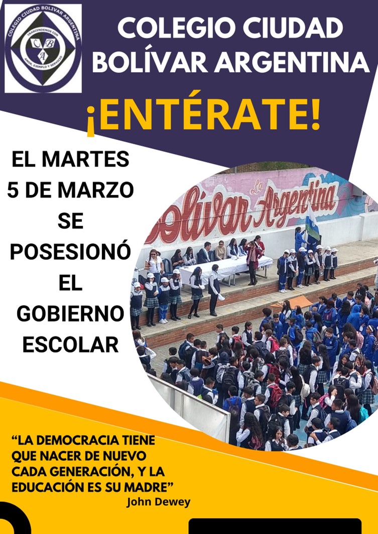 ¡Entérate! Posesión de Gobierno Escolar