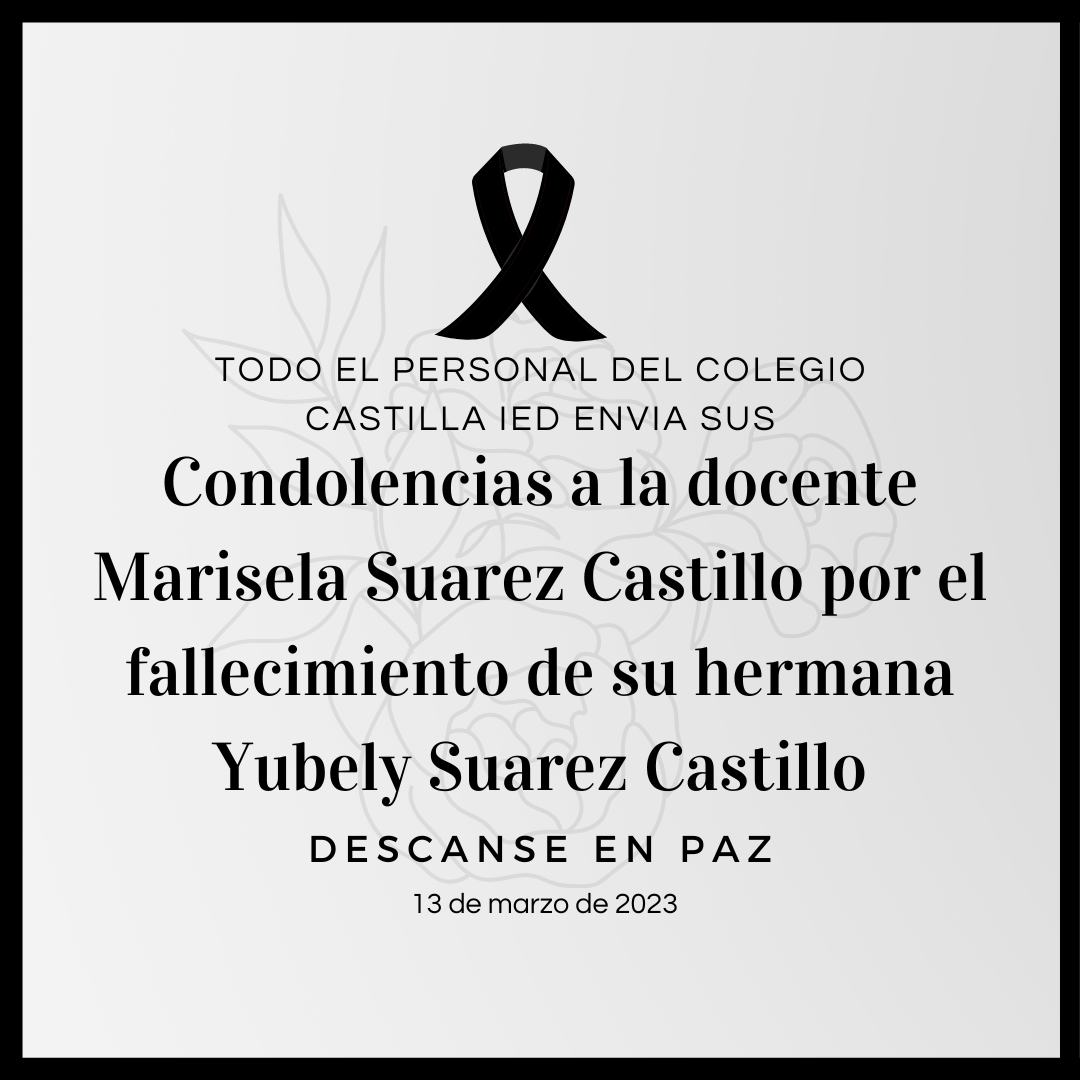 condolencias