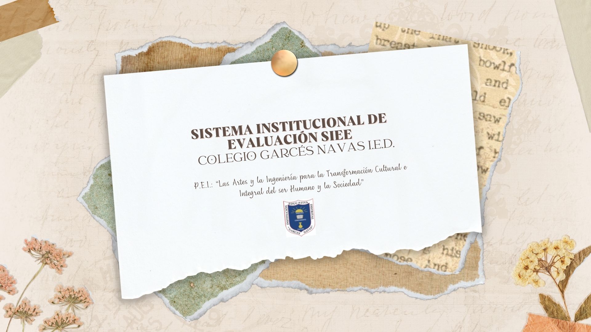 SIE - SISTEMA INSTITUCIONAL DE EVALUACIÓN