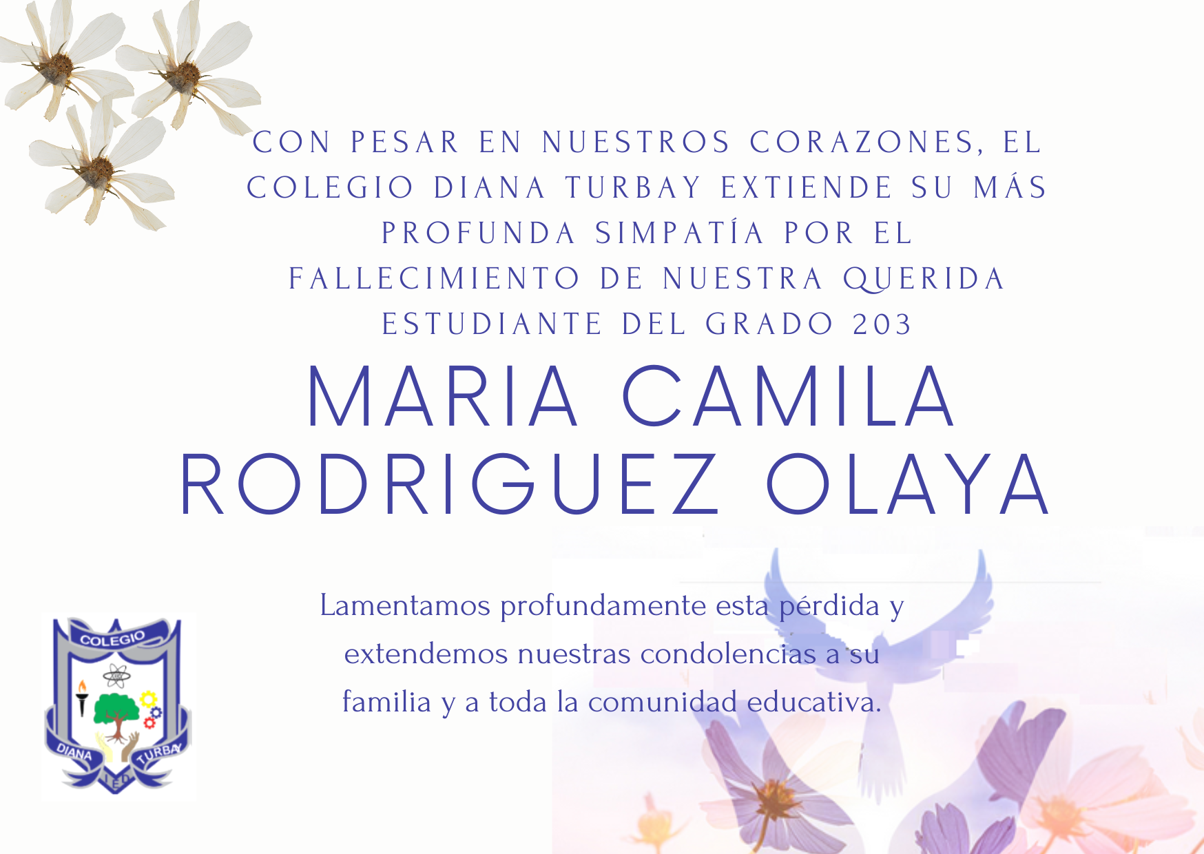CONDOLENCIAS
