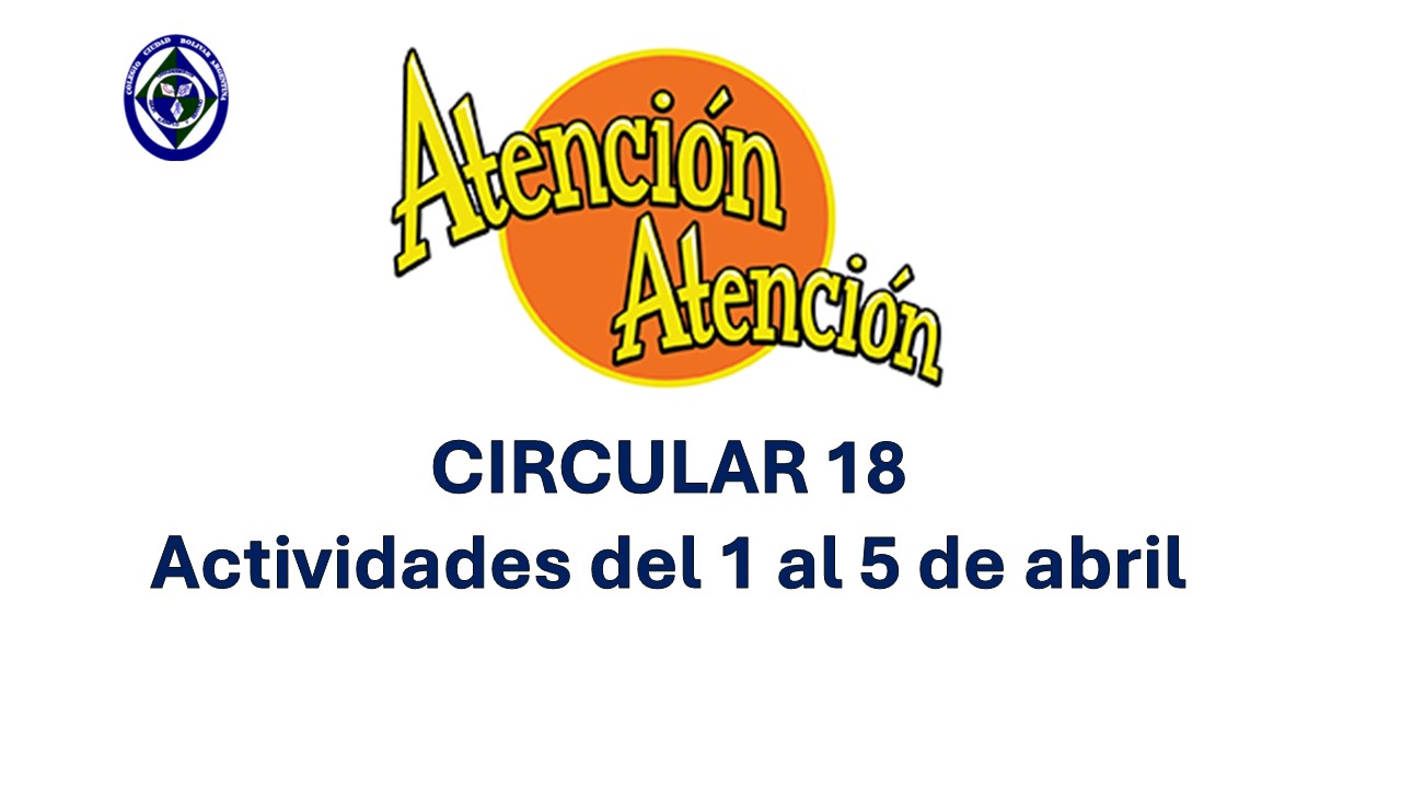 Circular 18 Actividades del 1 al 5 de abril 
