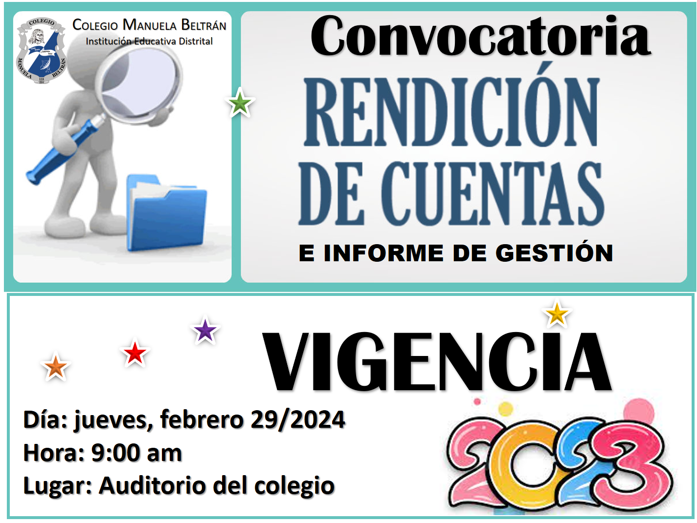 Rendición de cuentas e informes de gestión 2023