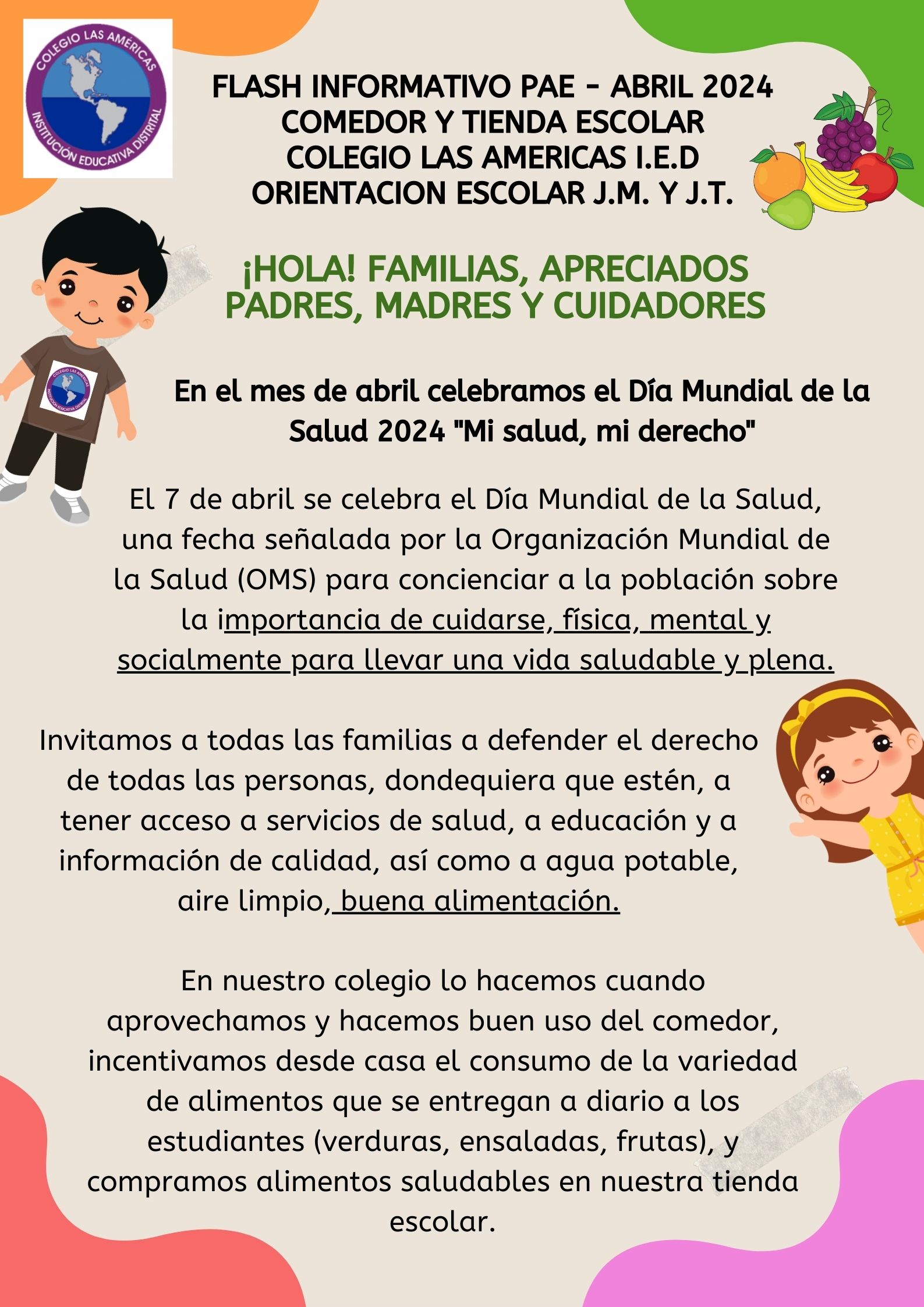 FLASH INFORMATIVO PAE ABRIL 2024