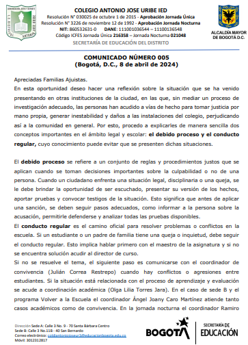 COMUNICADO