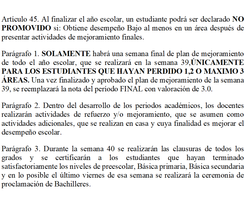 Se ha modificado Sistema de Educación Escolar 