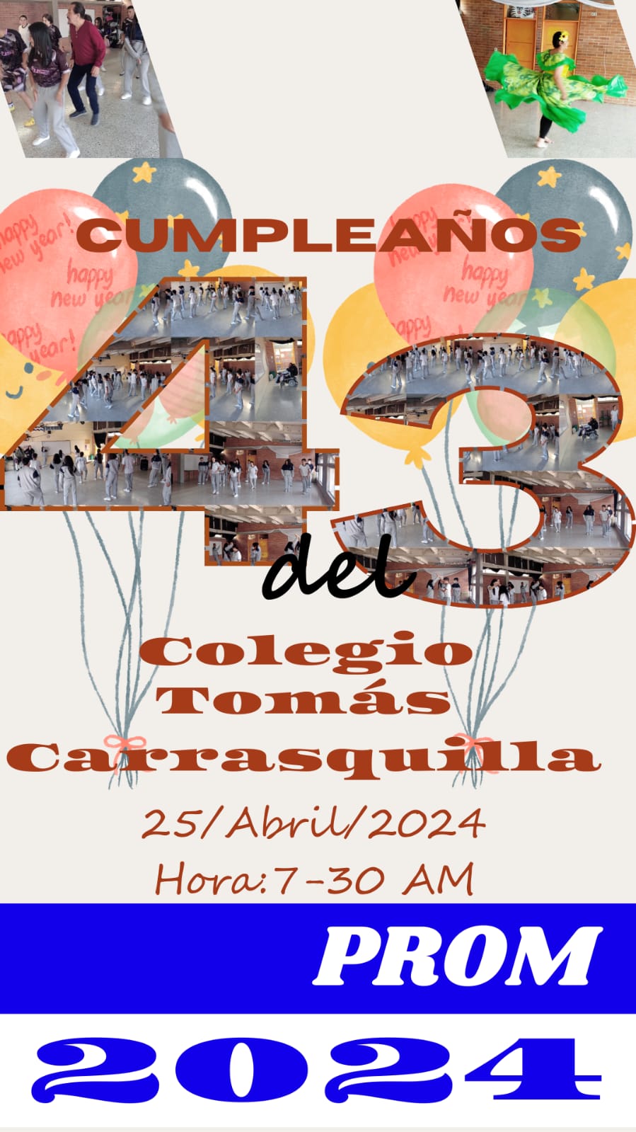 Invitación Cumpleaños del Colegio