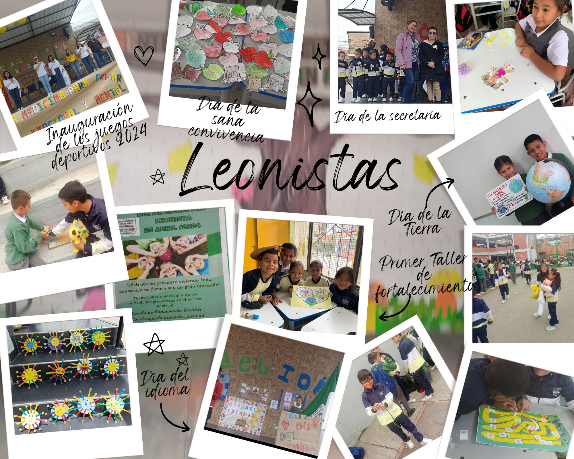 león de greiff actividades primer periodo academico, collage de fotos
