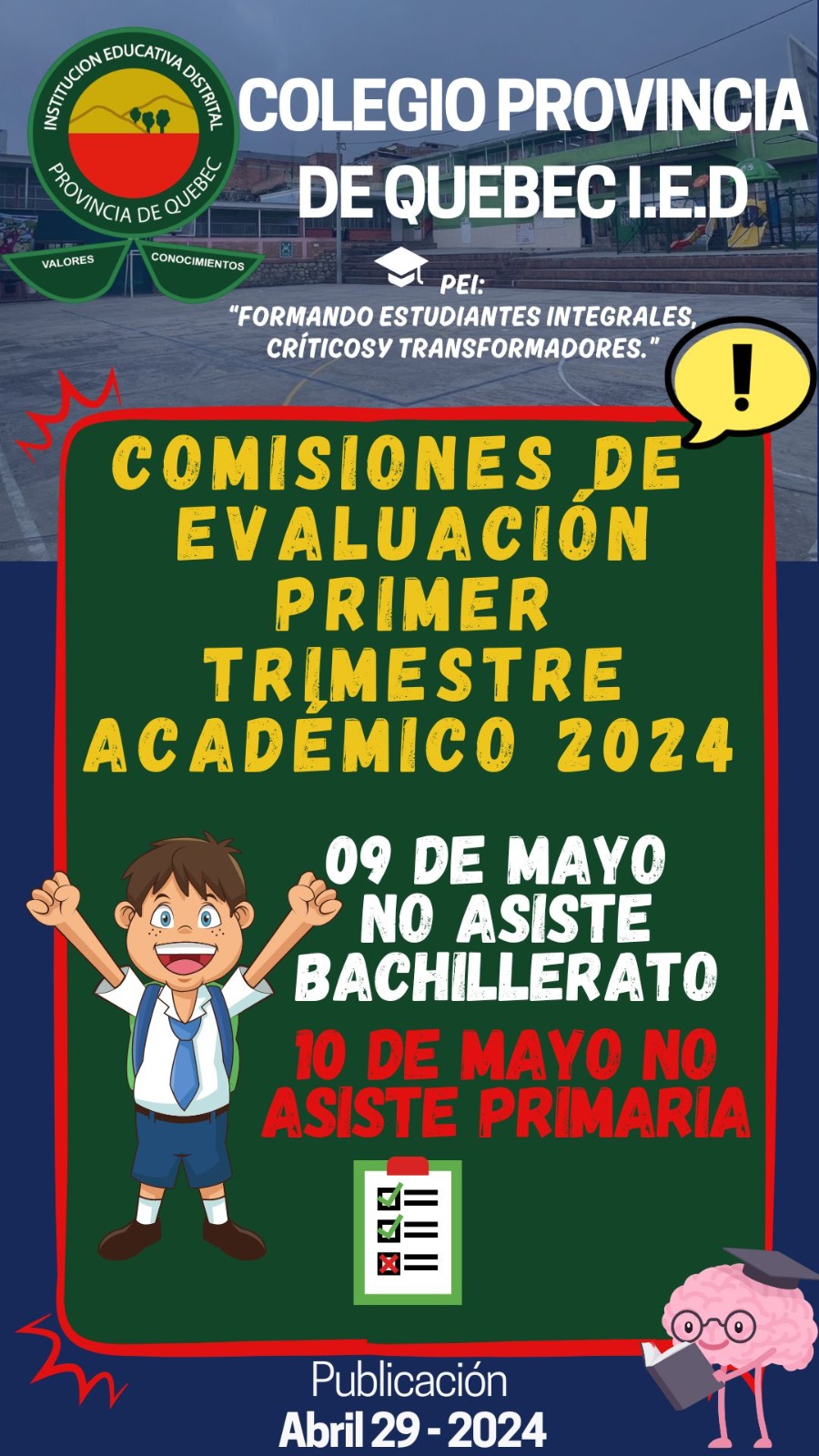 COMISIÓN DE EVALUACIÓN PRIMER TRIMESTRE 2024