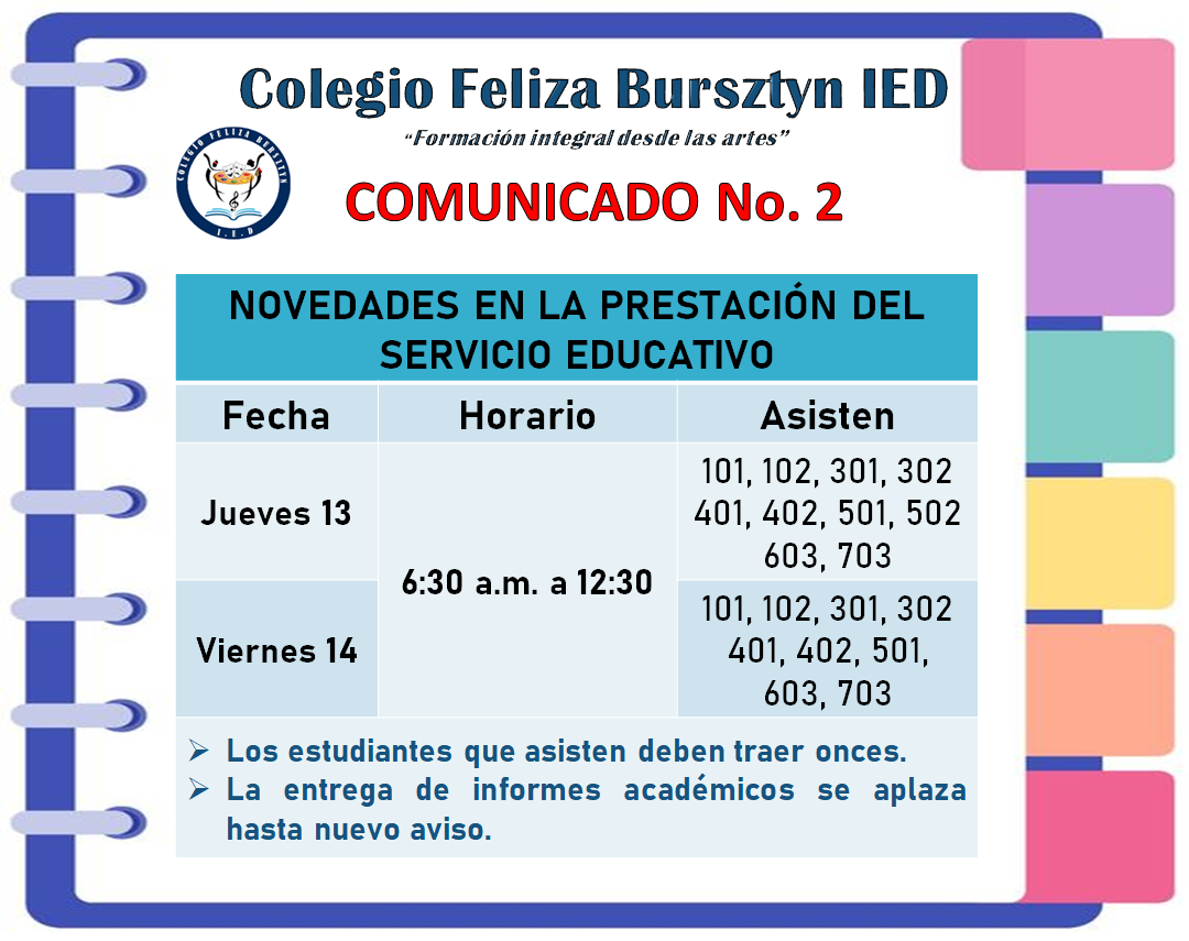 NOVEDADES JUEVES 13 Y VIERNES 14 DE JUNIO