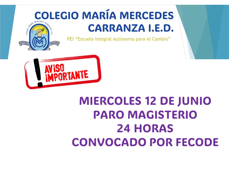 PARO MAGISTERIO  24 HORAS