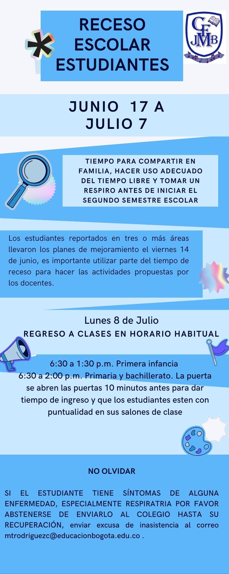 Información muy importante, por favor estar atentos 