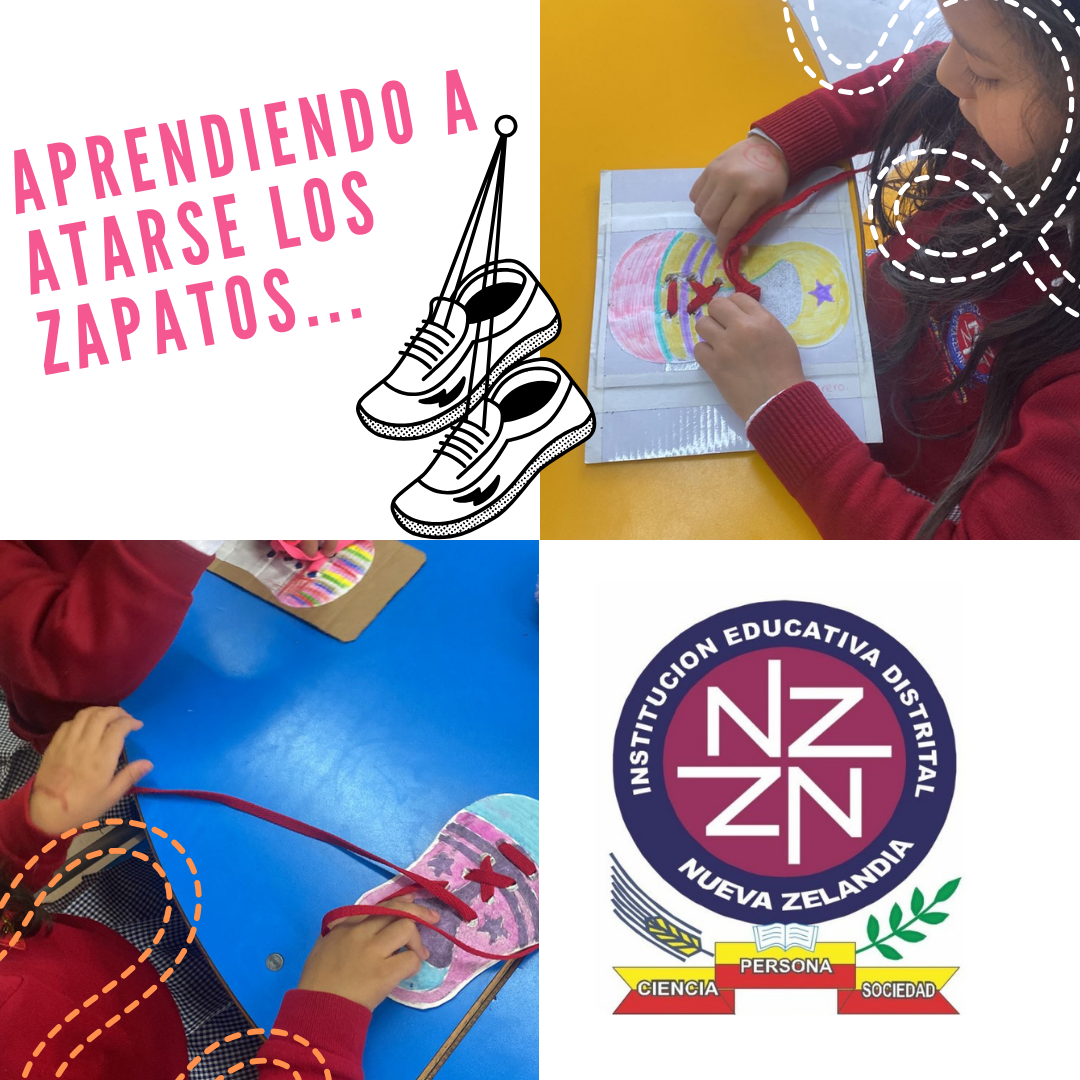 Aprendiendo a atarse los zapatos