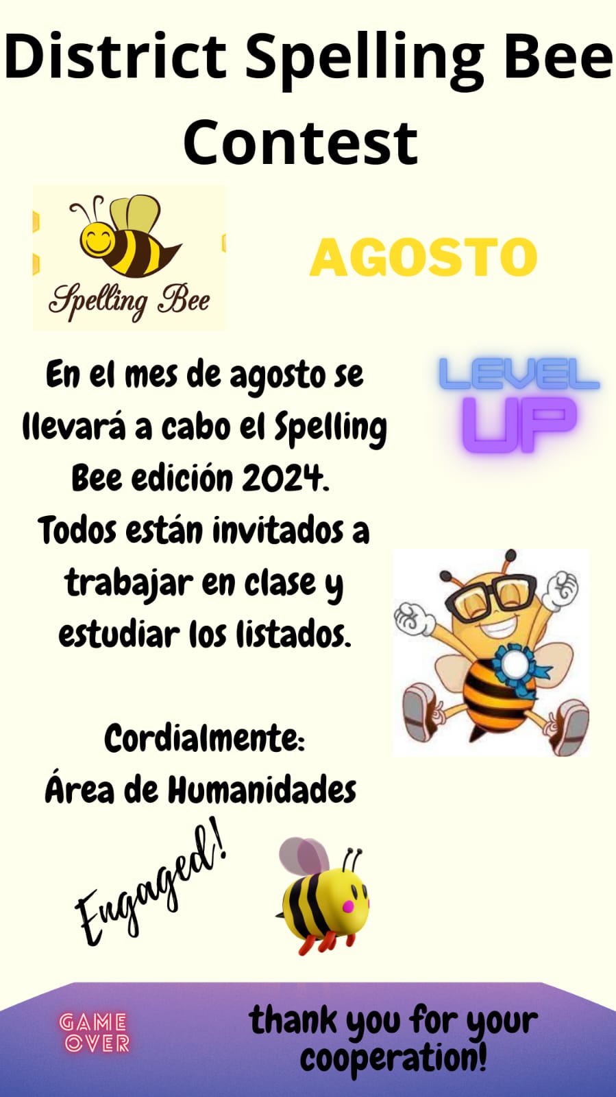 Spelling Bee contest!