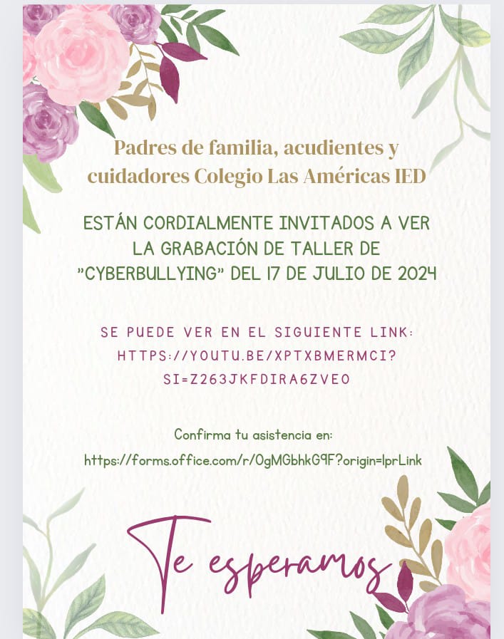 TALLER PARA PADRES DE FAMILIA ACERCA DEL CIBERBULLING