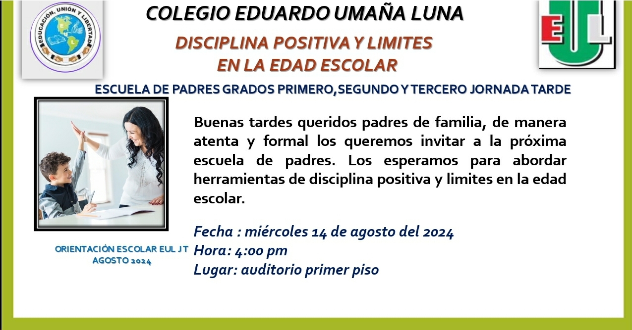 DISCIPLINA POSITIVA Y LIMITES EN LA EDAD ESCOLAR