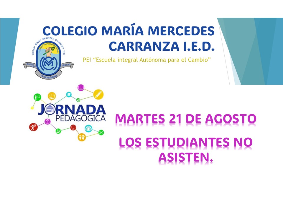 JORNADA PEDAGÓGICA 21 DE AGOSTO
