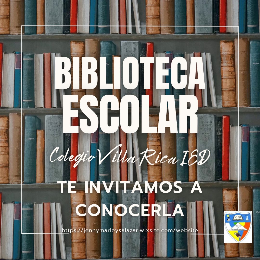 Imagen con texto de la biblioteca escolar
