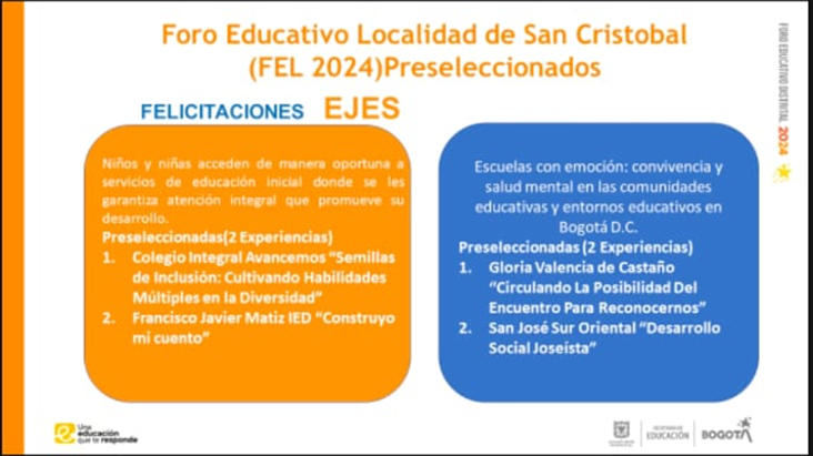 foro Educativo Local de San Cristóbal 