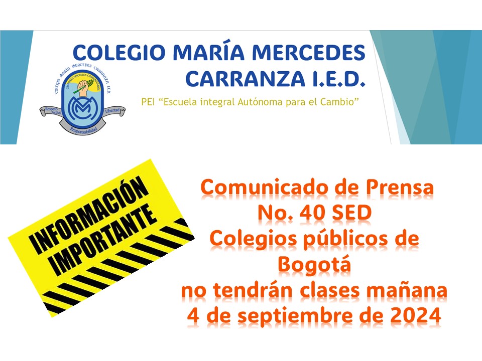 Comunicado de Prensa No. 40 SED