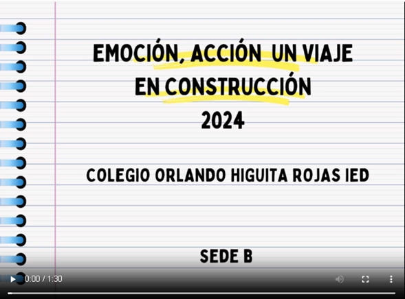 EMOCIÓN Y ACCIÓN: UN VIAJE EN CONSTRUCIÓN Sede B