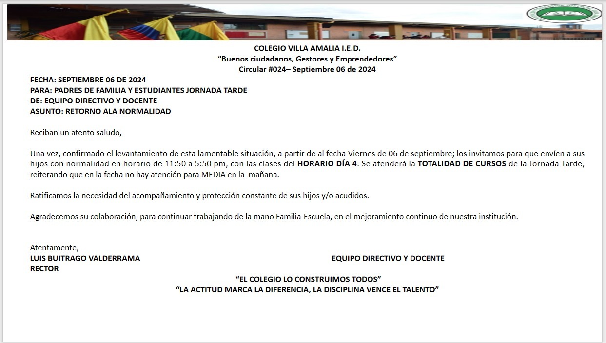 Circular 24 del 6 de Septiembre 2024