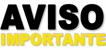 Comunidado importante