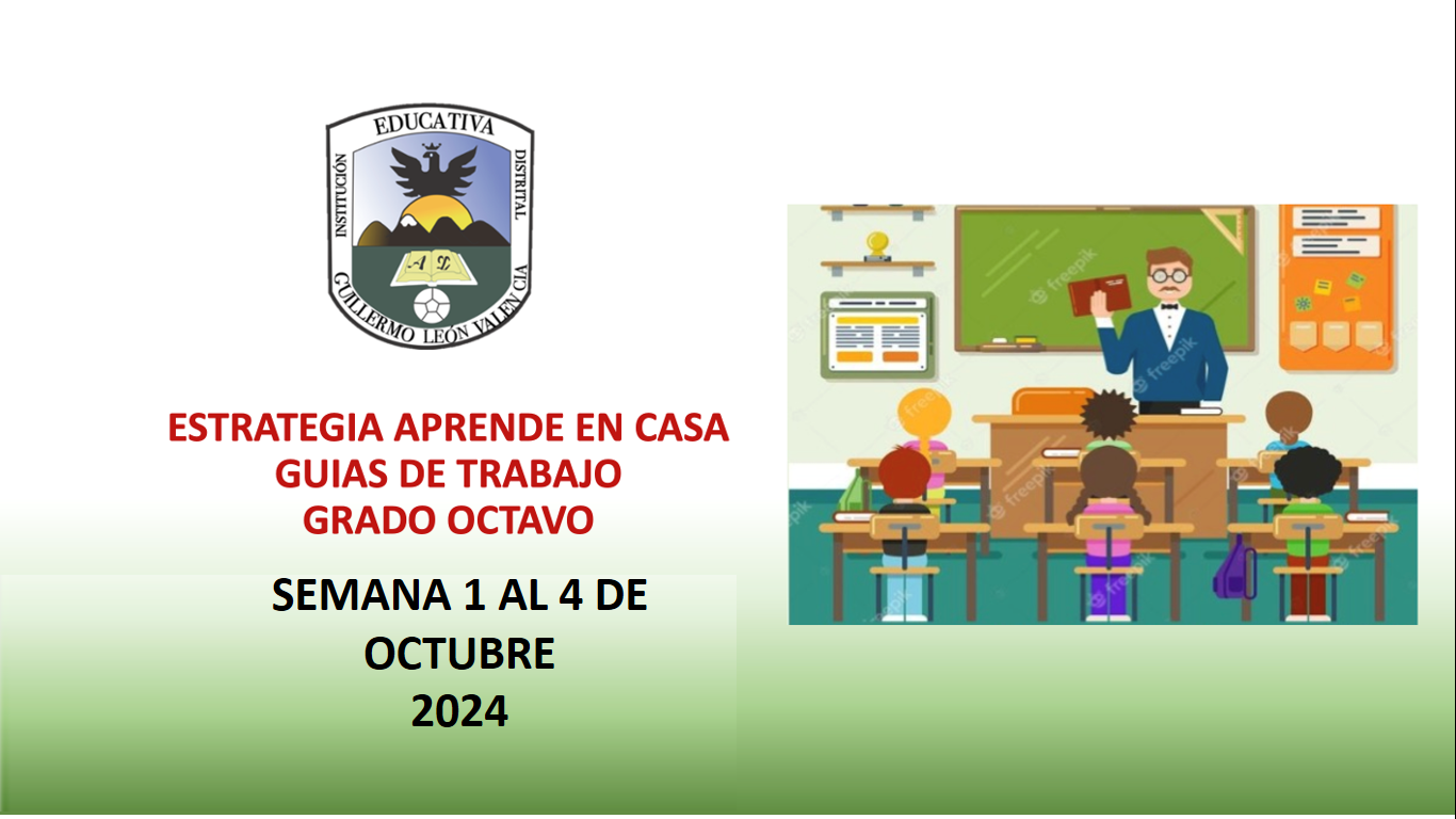 GUIAS 8o Semana 1 al 4 de Octubre