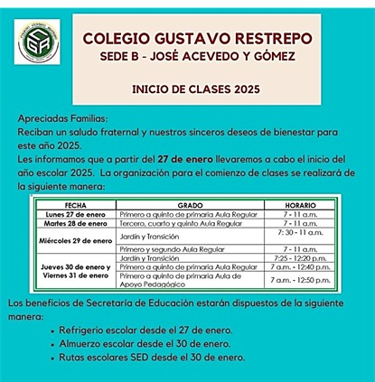 INICIO CLASES 