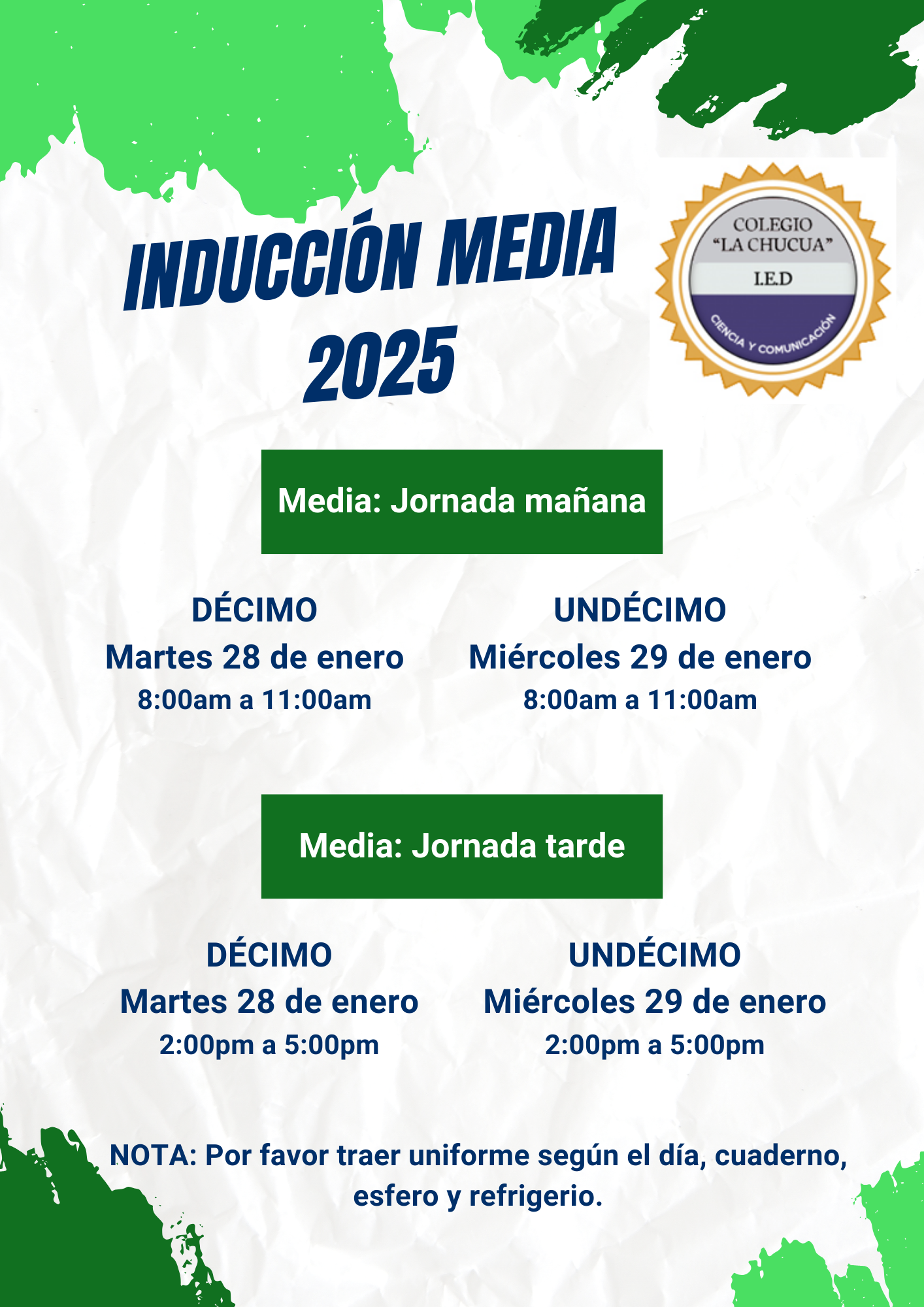 Inducción Media 2025