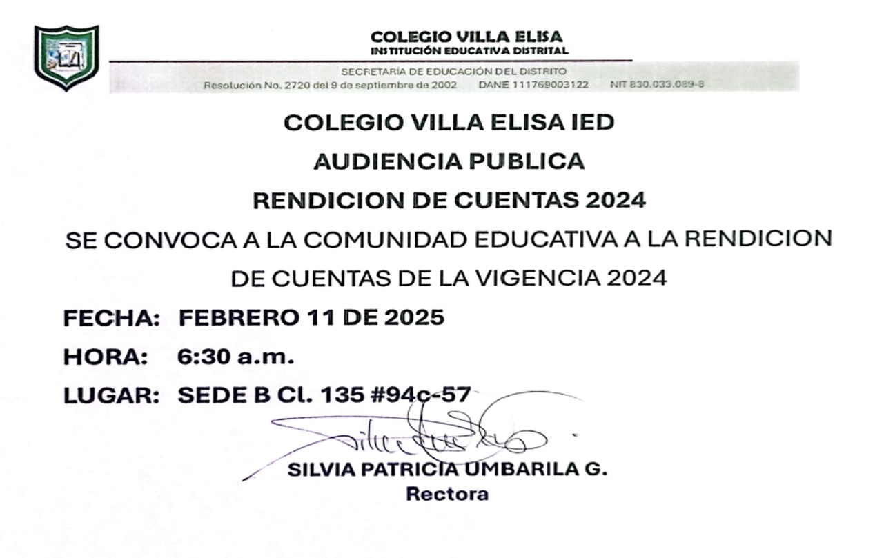 Rendición de Cuentas 2024