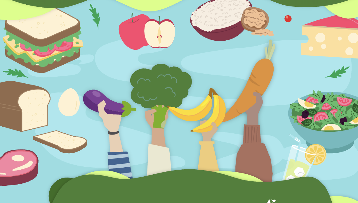 Aprendo acerca de los nutrientes de los alimentos