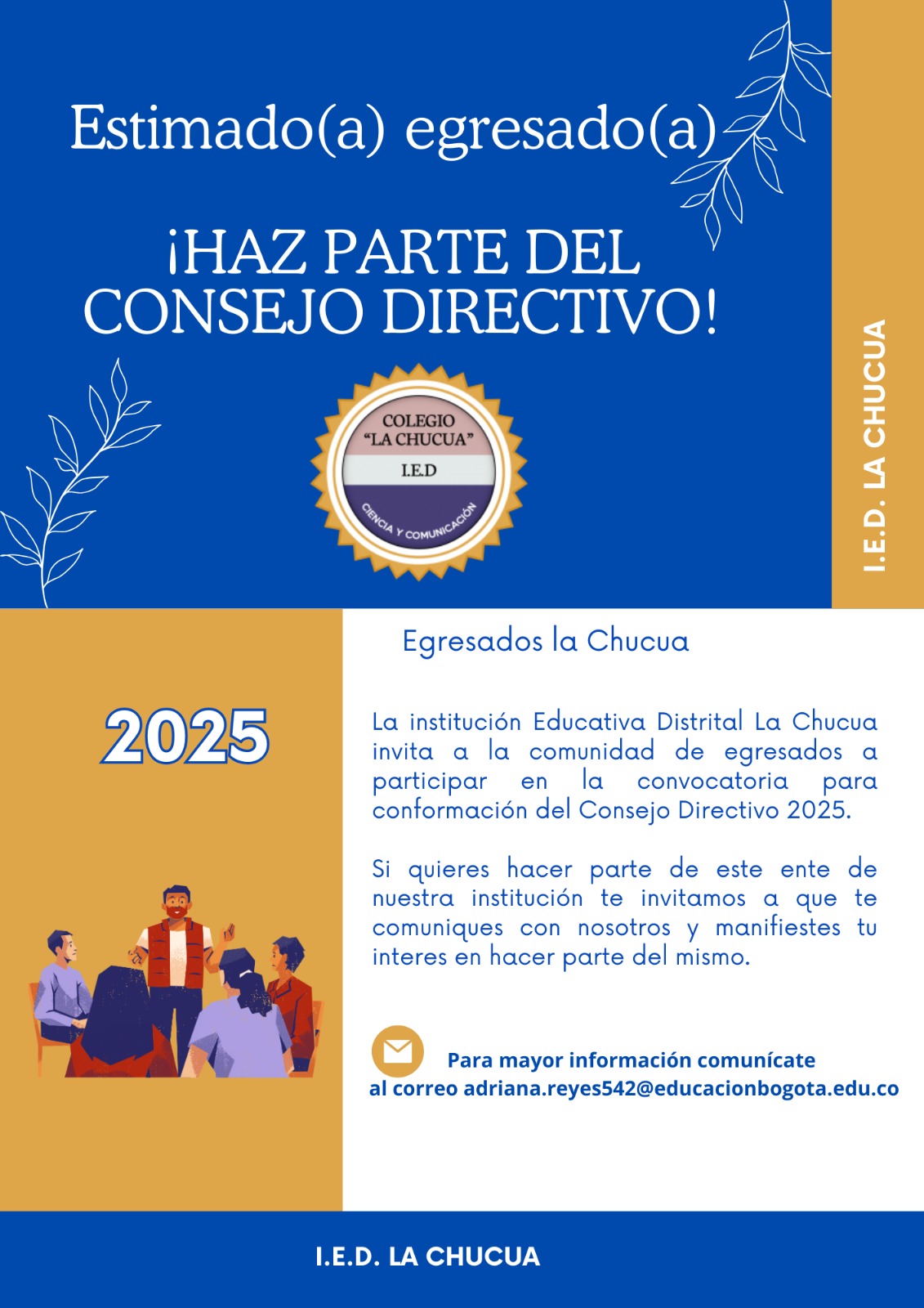 Egresado/a: ¡Se parte del consejo directivo!