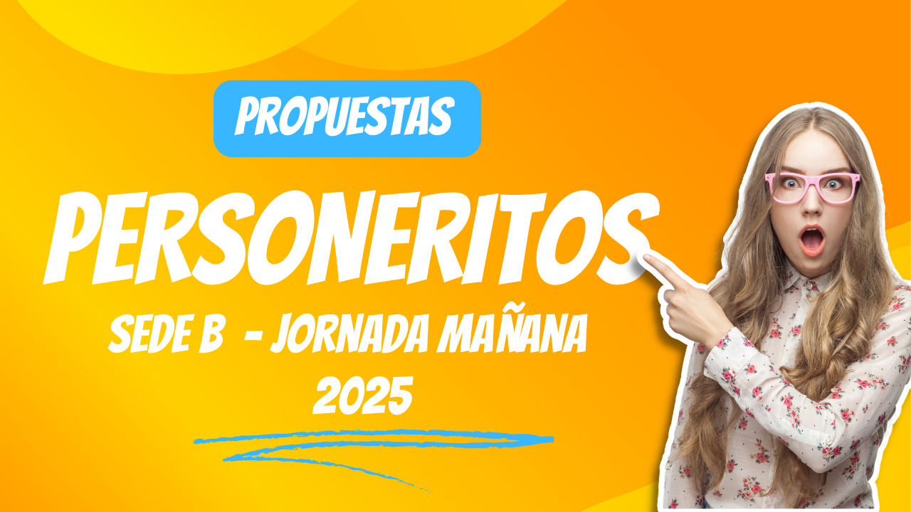 Es momento de conocer a nuestros futuros líderes! En este video, los candidatos a personeritos de grado quinto de la sede B, jornada mañana, presentan sus propuestas para mejorar nuestra comunidad escolar. 