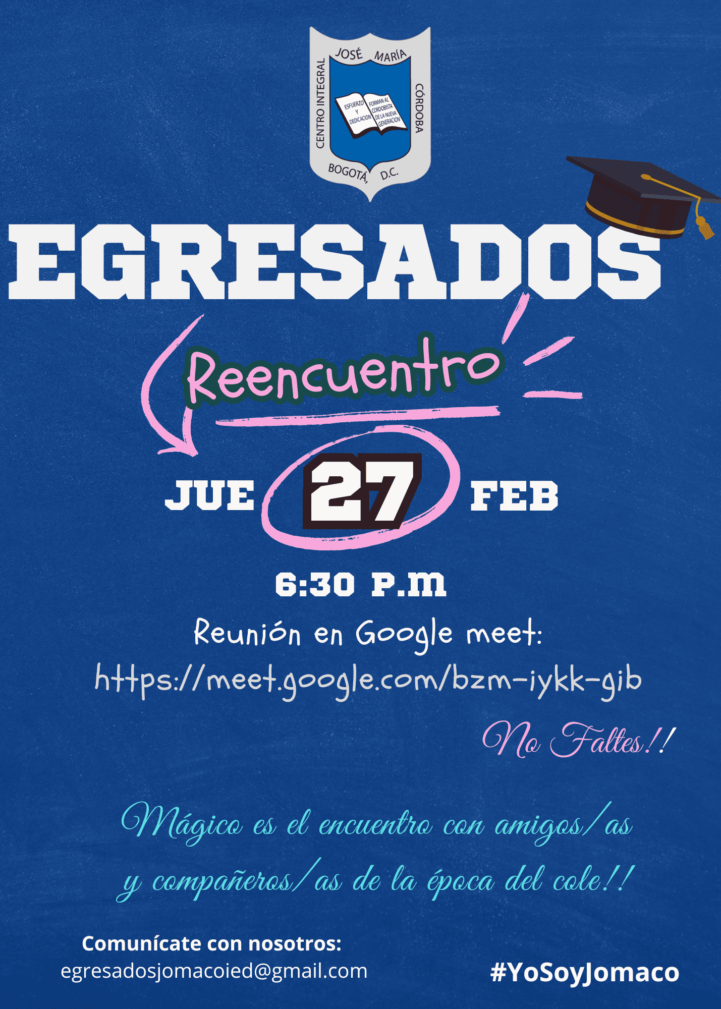 Encuentro virtual de egresados.