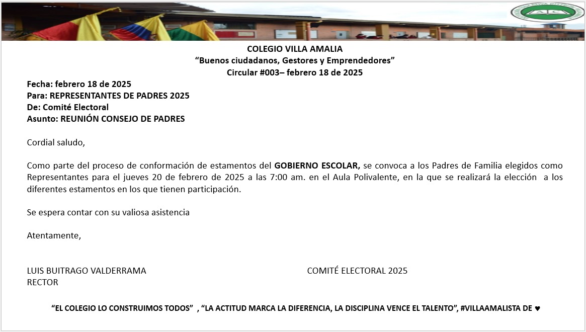 Circular 003 del 18 de Febrero de 2025