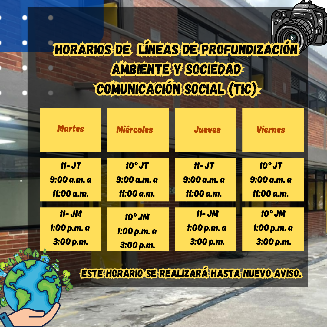 Horarios Líneas de profundización