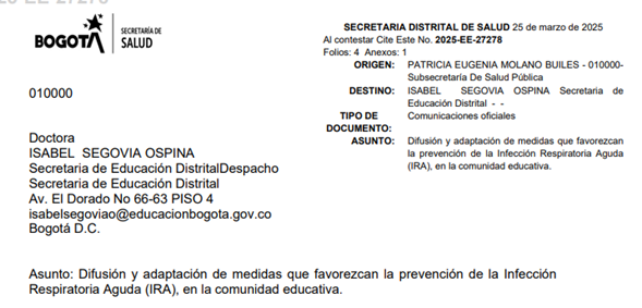 Medidas de prevención de la Infección Respiratoria Aguda (IRA)