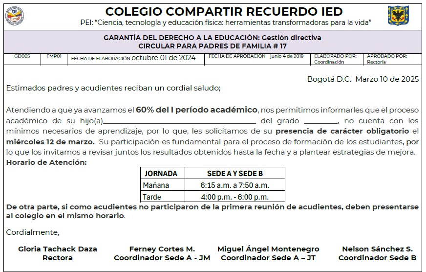CIRCULAR 60% PARA PADRES