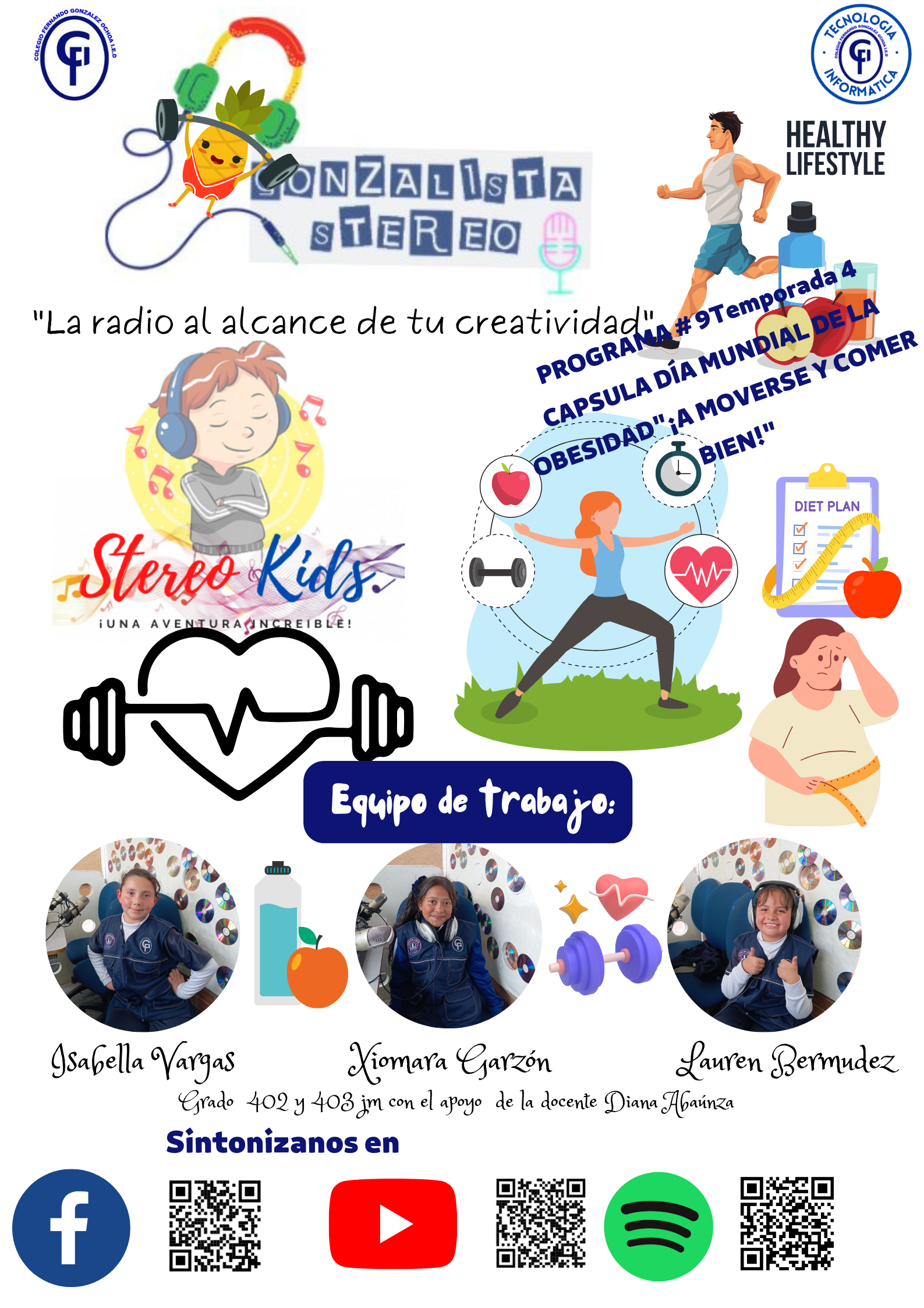 STEREO KIDS # 9 TEMPORADA 4 CAPSULA DÍA MUNDIAL DE LA OBESIDAD ¡A MOVERSE Y COMER BIEN!